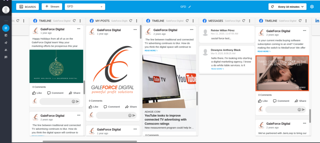 socialforce - White Label Social Media Management dashboard